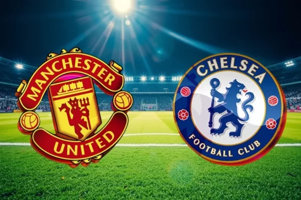 Pertandingan man united vs chelsea logo temp